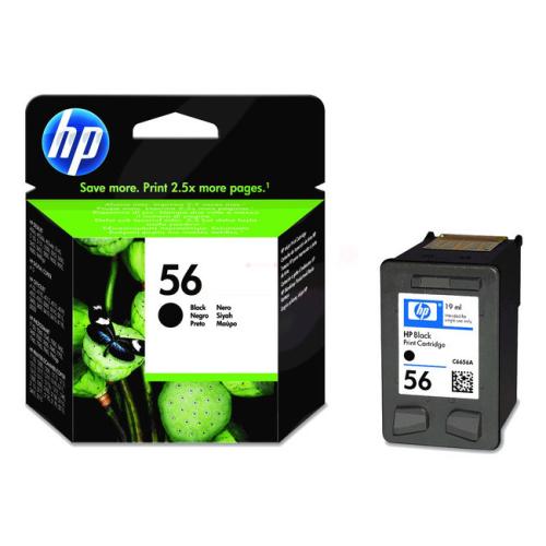 HP cartouche d'impression noir (C6656AE / 56) (grande capacité)