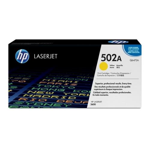 HP toner jaune (Q6472A / 502A)