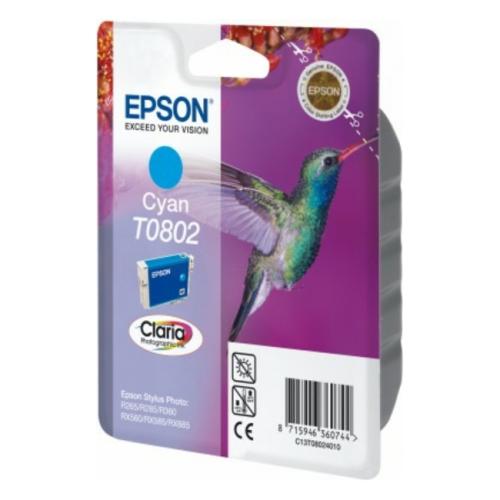 Epson cartouche d'impression cyan (C13T08024011 / T0802)