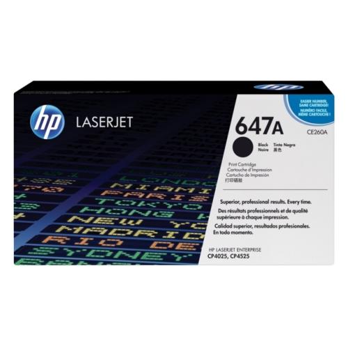 HP toner noir (CE260A / 647A)