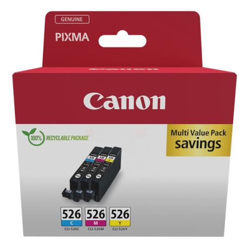 Canon cartouche d'impression cyan / magenta / jaune (4541B009 / CLI526) (multipack)