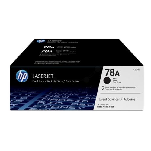 HP toner noir (CE278AD / 78A) (Double Pack)