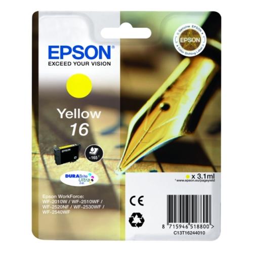 Epson cartouche d'impression jaune (C13T16244010 / 16)