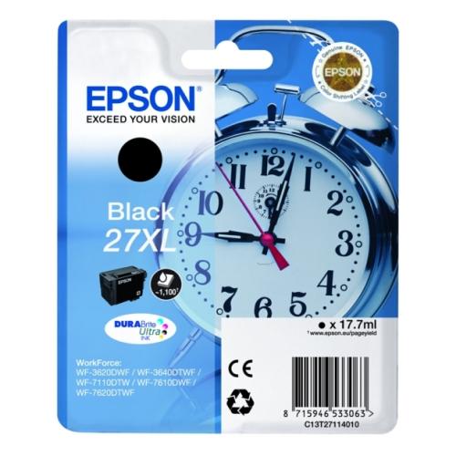 Epson cartouche d'impression noir (C13T27114010 / 27XL) (grande capacité)