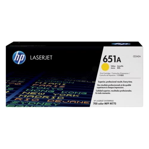 HP toner jaune (CE342A / 651A)