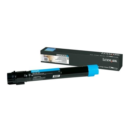 Lexmark toner cyan (X950X2CG / 0X950X2CG) (grande capacité)