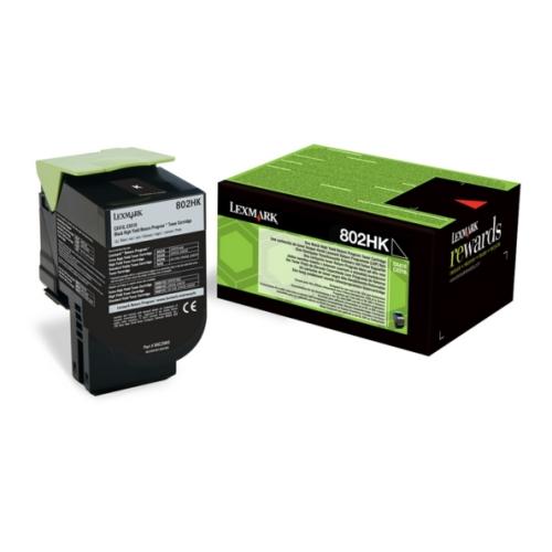 Lexmark toner noir (80C2HK0 / 802HK) (Retour)