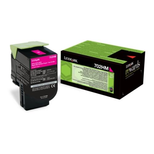 Lexmark toner magenta (70C2HM0 / 702HM) (Retour)