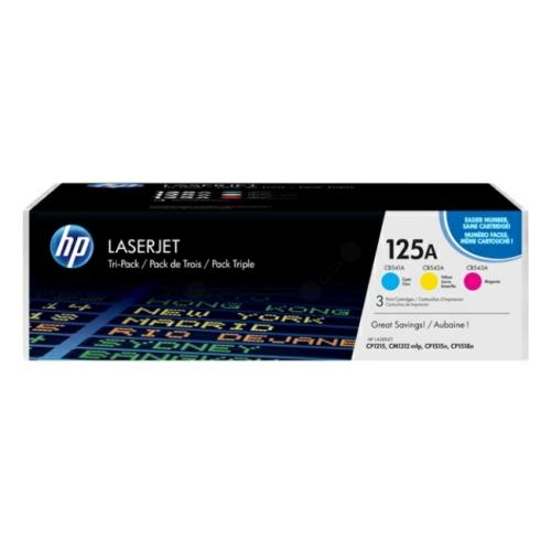 HP toner cyan / magenta / jaune (CF373AM / 125A) (multipack)