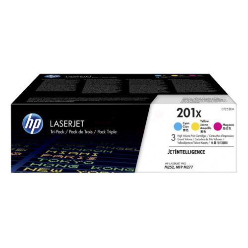 HP toner cyan / magenta / jaune (CF253XM / 201X) (multipack)