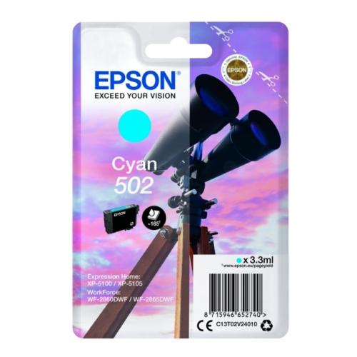 Epson cartouche d'impression cyan (C13T02V24010 / 502)