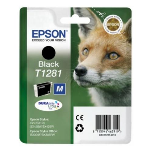 Epson cartouche d'impression noir (C13T12814012 / T1281)