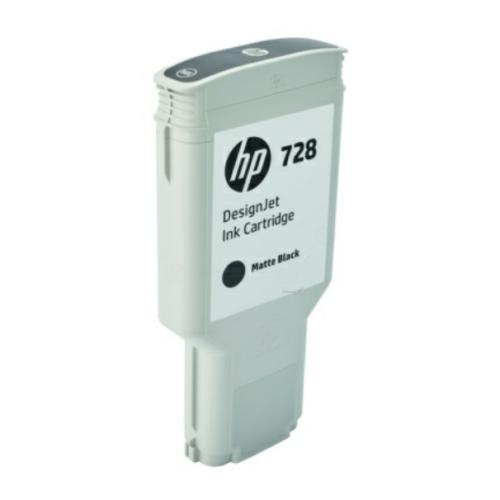 HP cartouche d'impression noir mat (F9J68A / 728)