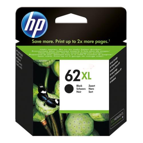 HP cartouche d'impression noir (C2P05AE / 62XL) (grande capacité)