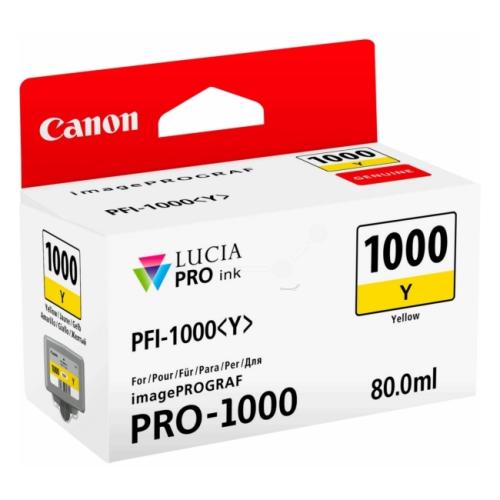 Canon cartouche d'impression jaune (0549C001 / PFI1000Y)