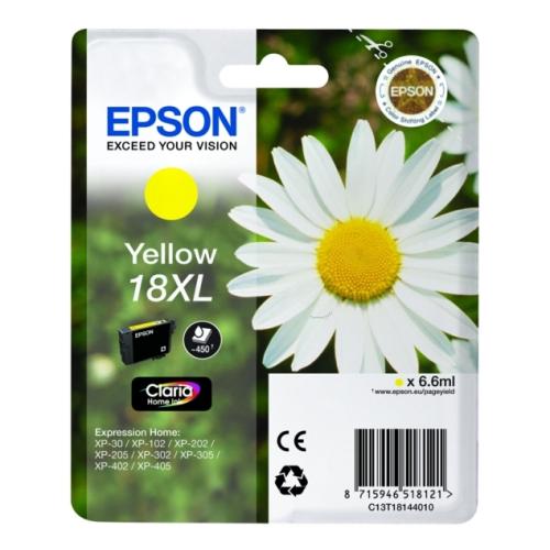 Epson cartouche d'impression jaune (C13T18144012 / 18XL) (grande capacité)