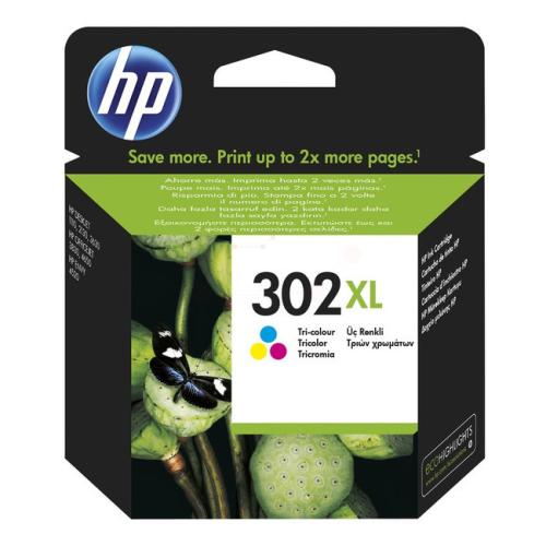 HP cartouche d'impression couleur (F6U67AE / 302XL) (grande capacité)