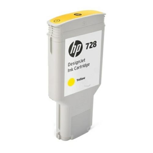 HP cartouche d'impression jaune (F9K15A / 728)