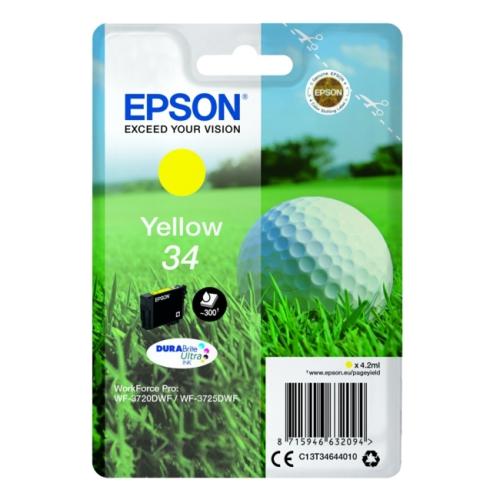 Epson cartouche d'impression jaune (C13T34644010 / 34)