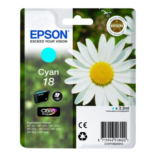 Epson cartouche d'impression cyan (C13T18024012 / 18)