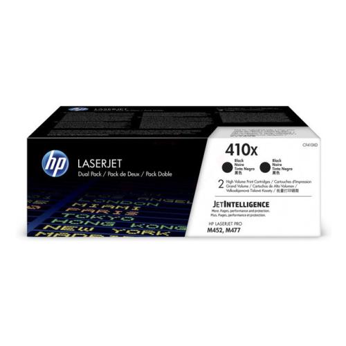 HP toner noir (CF410XD / 410X) (Double Pack, grande capacité)