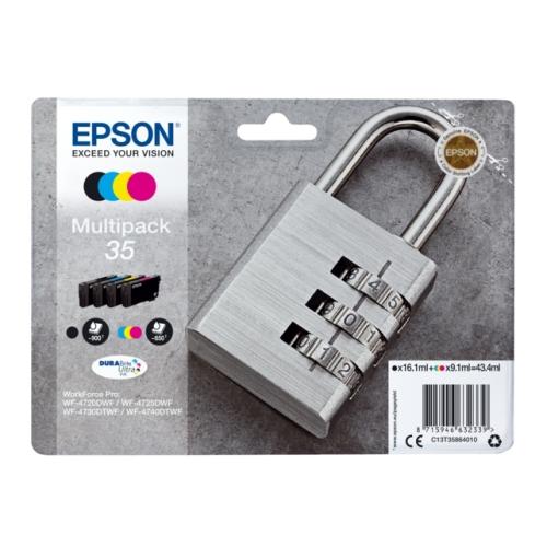 Epson cartouche d'impression noir / cyan / magenta / jaune (C13T35864010 / 35) (multipack)