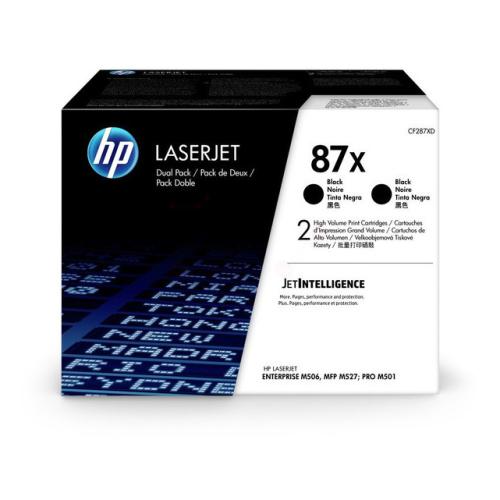 HP toner noir (CF287XD / 87X) (Double Pack, grande capacité)