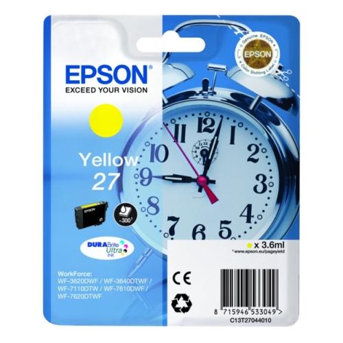 Epson cartouche d'impression jaune (C13T27044012 / 27)