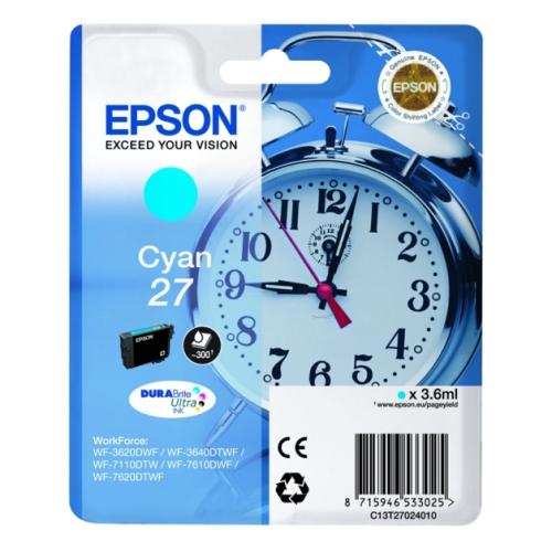 Epson cartouche d'impression cyan (C13T27024012 / 27)