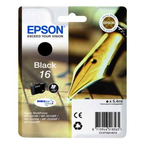 Epson cartouche d'impression noir (C13T16214012 / 16)