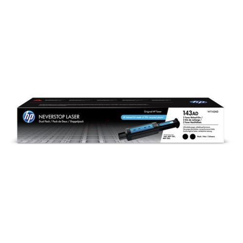 HP toner noir (W1143AD / 143AD) (Double Pack)