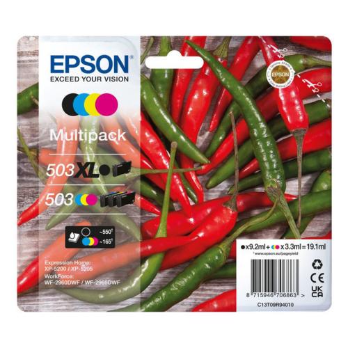 Epson cartouche d'impression noir / cyan / magenta / jaune (C13T09R94010 / 503XL503) (multipack)