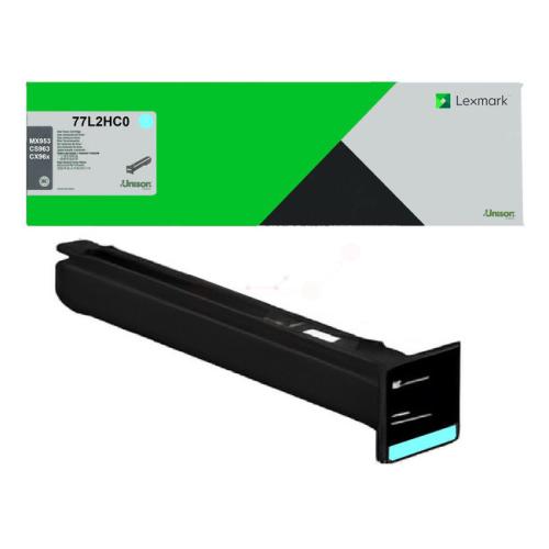 Lexmark toner cyan (77L2HC0 / 077L2HC0) (Retour, grande capacité)