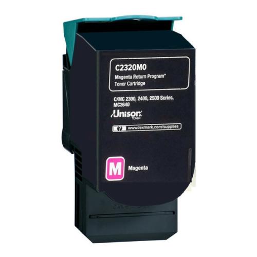 Lexmark toner magenta (C2320M0 / 0C2320M0) (Retour)