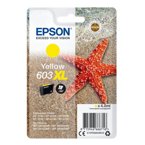 Epson cartouche d'impression jaune (C13T03A44010 / 603XL) (grande capacité)