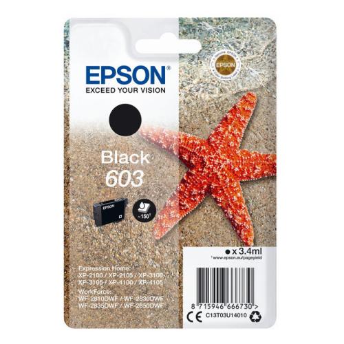 Epson cartouche d'impression noir (C13T03U14010 / 603)