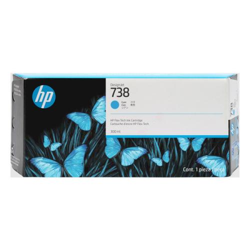 HP cartouche d'impression cyan (676M6A / 738)