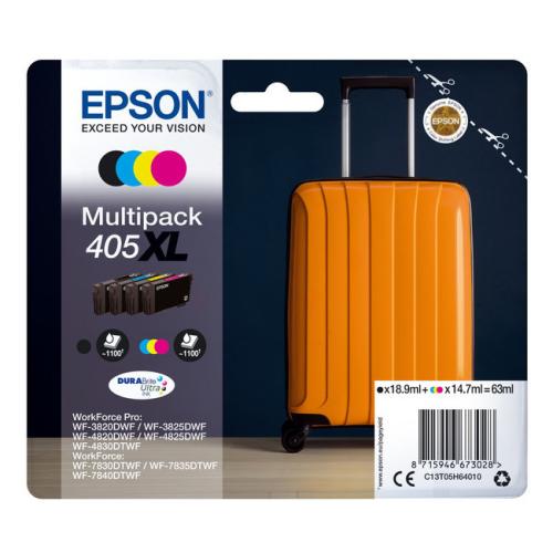 Epson cartouche d'impression noir / cyan / magenta / jaune (C13T05H64010 / 405XL) (multipack, grande capacité)