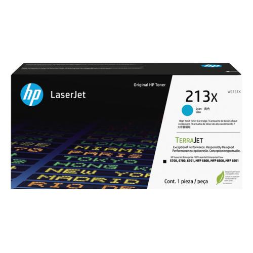 HP toner cyan (W2131X / 213X) (grande capacité)