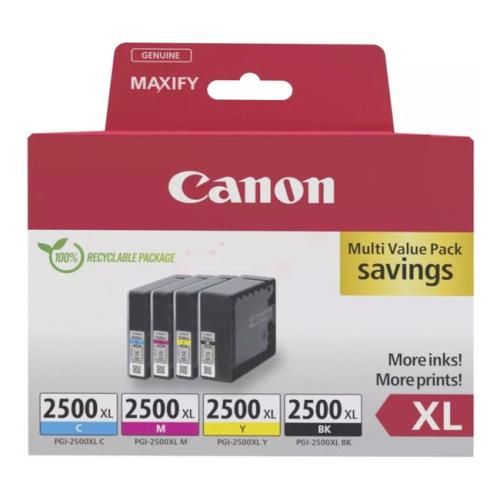 Canon cartouche d'impression noir / cyan / magenta / jaune (9254B010 / PGI2500XLBKCMY) (multipack)