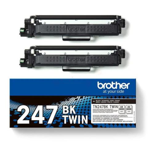 Brother toner noir (TN247BKTWIN /) (Double Pack)