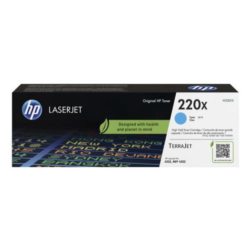 HP toner cyan (W2201X / 220X) (grande capacité)