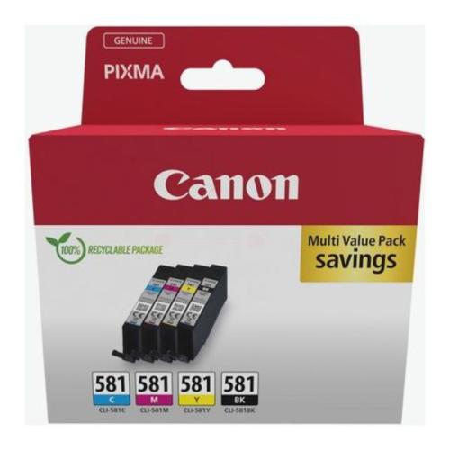 Canon cartouche d'impression noir / cyan / magenta / jaune (2103C007 / CLI581) (multipack)