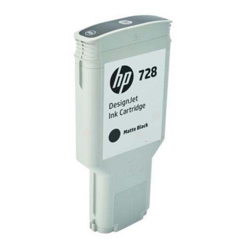 HP cartouche d'impression noir mat (3WX25A / 728)