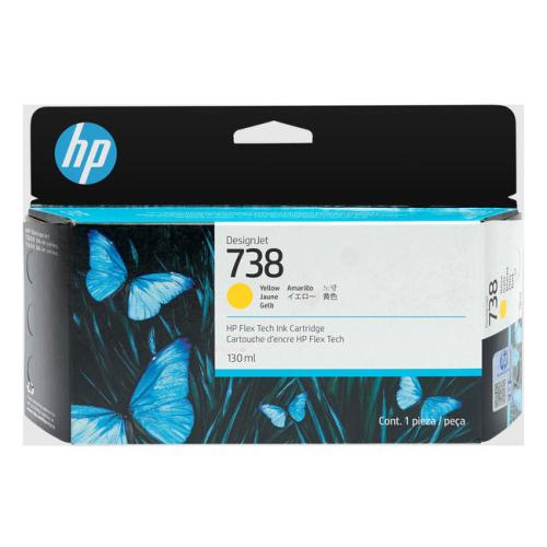 HP cartouche d'impression jaune (498N7A / 738)