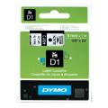 Dymo étiquettes noir sur blanc (40913 / S0720680), 9mm, laminé