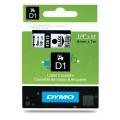 Dymo étiquettes noir sur transparent (43610 / S0720770), 6mm, laminé