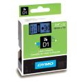 Dymo étiquettes noir sur bleu (45806 / S0720860), 19mm, laminé