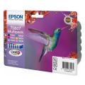 Epson cartouche d'impression noir / cyan / magenta / jaune / photo cyan / photo magenta (C13T08074011 / T0807) (multipack)