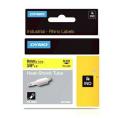 Dymo heat shrink tube noir sur jaune (18054 / S0718290), 9mm